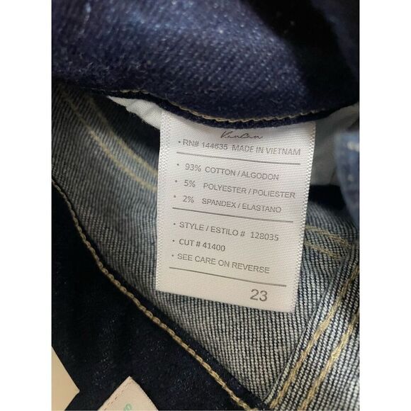 NWT KanCan Maurices High Rise Crop Distressed Denim Jeans Size 23x25 - Picture 7 of 7